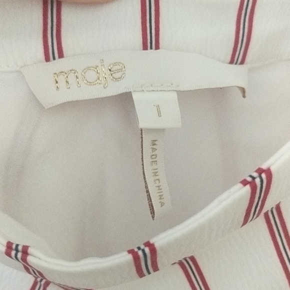 Maje Rabano Stripe Midi Jumper - Picture 5 of 6